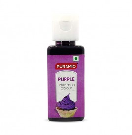 Puramio Purple Liquid Food Colour   Plastic Bottle  50 millilitre